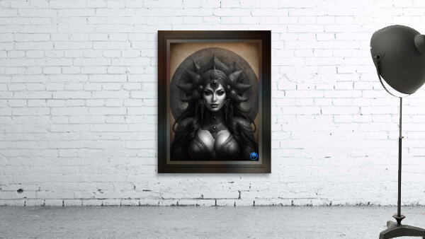 Unilai Queen Of Eyuon Stunning AI Concept Art Portrait by Xzendor7 Wall Preview