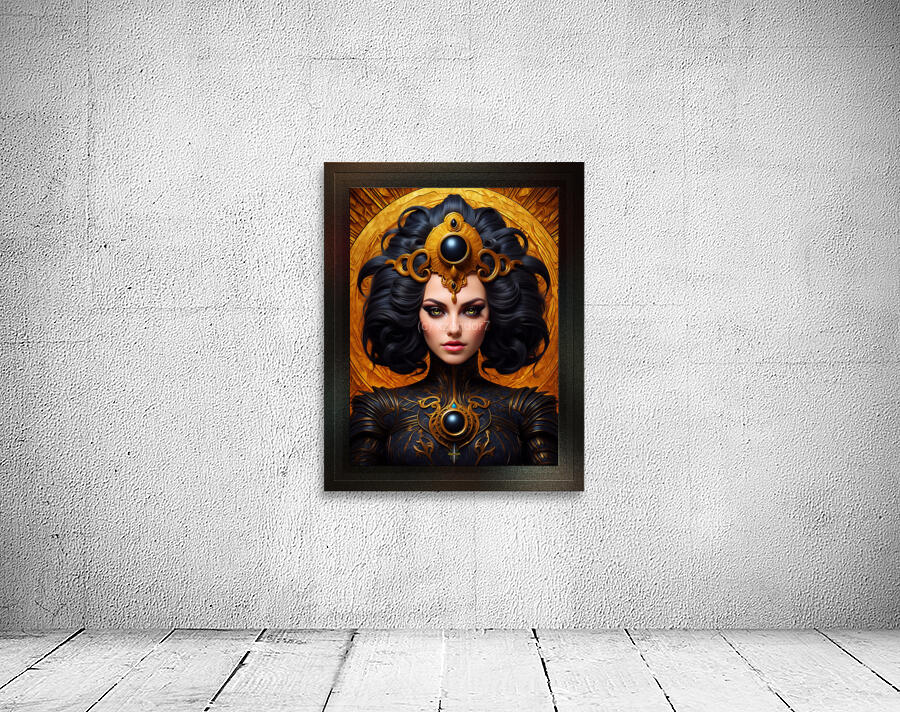Tula The Mystic Mesmerizing AI Concept Art Portrait by Xzendor7 Wall Preview