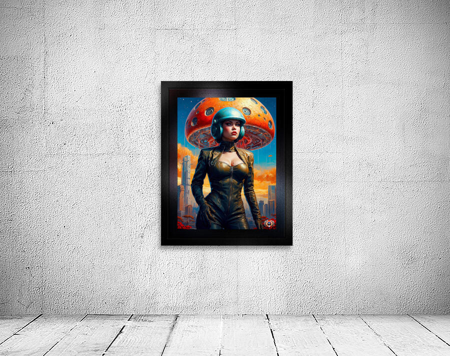 The Aliens Are Upon Us Captivating AI Concept Art Portrait by Xzendor7 Wall Preview