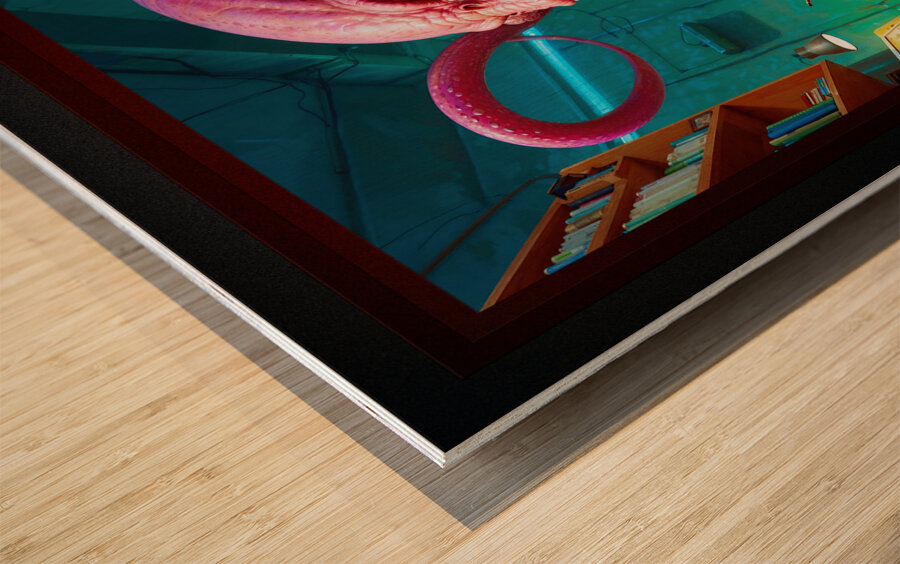 You See This Is The Problem With Monsters Poor Attitude Astounding AI Concept Art by Xzendor7 Wood print