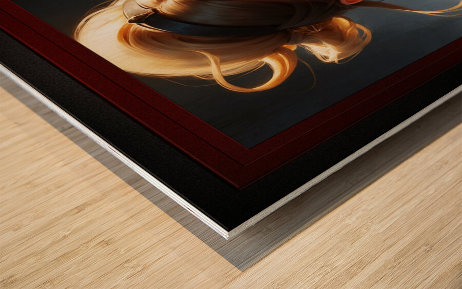 Shes A Doll Captivating AI Concept Art Portrait By Xzendor7 Wood print