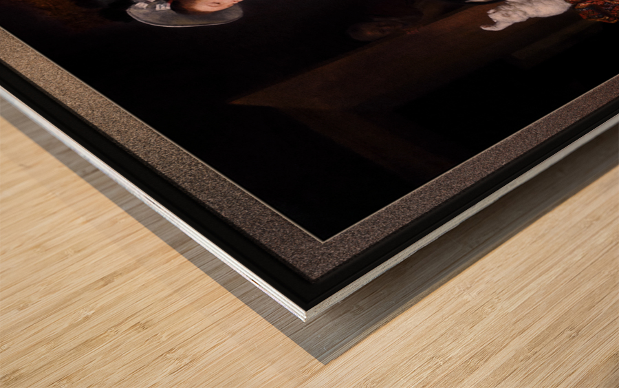 Le Chat Angora by Jean-Honore Fragonard and Marguerite Gerard Wood print