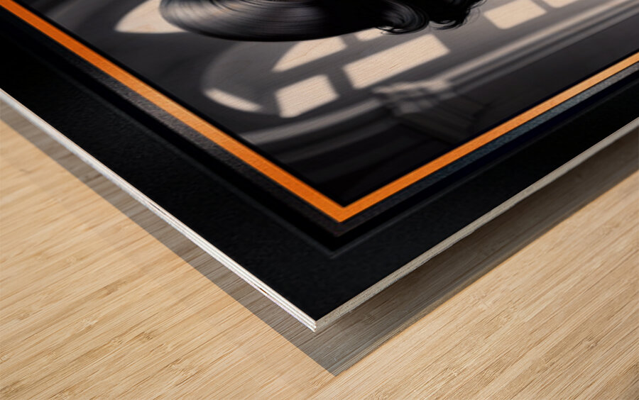 The Mysterious Classic Allure Of Sabianna Bellarosa Gorgeous AI Concept Art by Xzendor7 Wood print