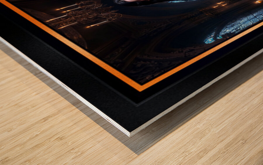 A Stunning Gothic Vision Of The Obsidian Empress Gorgeous AI Concept Art by Xzendor7 Wood print