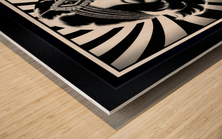 Radiant Glamour Of The Bygone Era Beauty Lanthia Valariana Gorgeous AI Concept Art by Xzendor7 Wood print