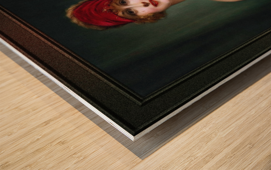 Young Woman In A Negligee by Francois Martin-Kavel Wood print