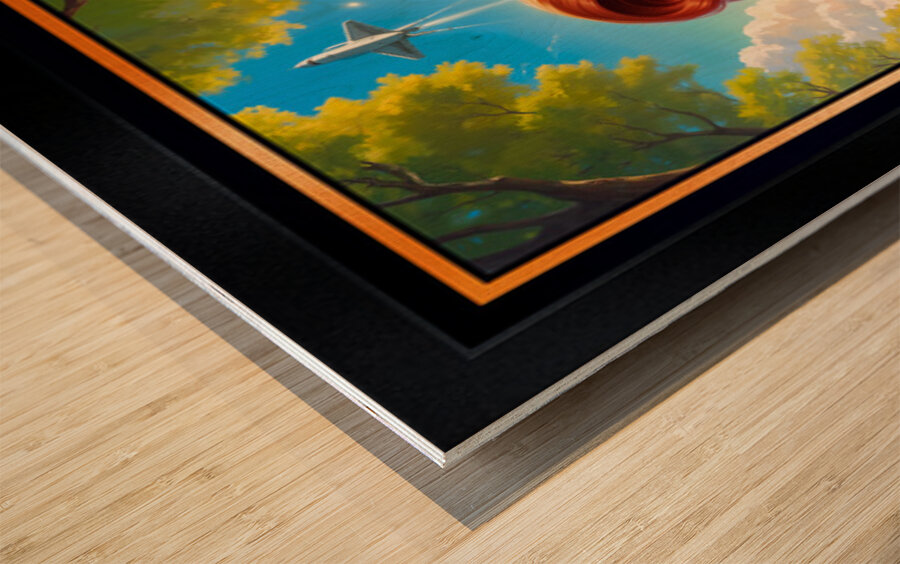 Verdant Splendor Graceful Fantasy Portrait Of Lady Aeraviel Radiant AI Concept Art by Xzendor7 Wood print