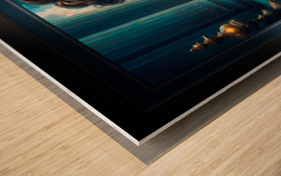 Serenissima Portrait Of Venetian Beauty Isolara Bellarosa Gorgeous AI Concept Art by Xzendor7 Wood print