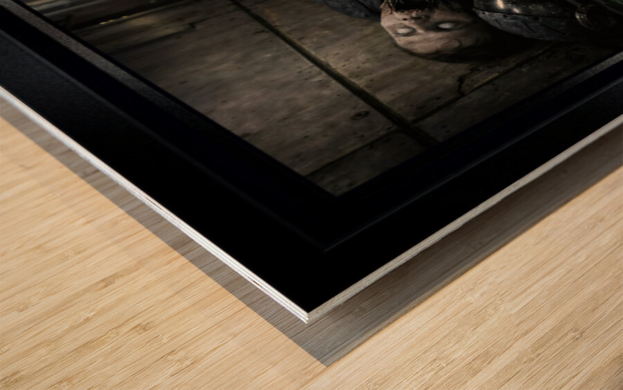 Doctor Zora Ventin Amidst The Horror of Zevtron III Striking AI Concept Art by Xzendor7 Wood print