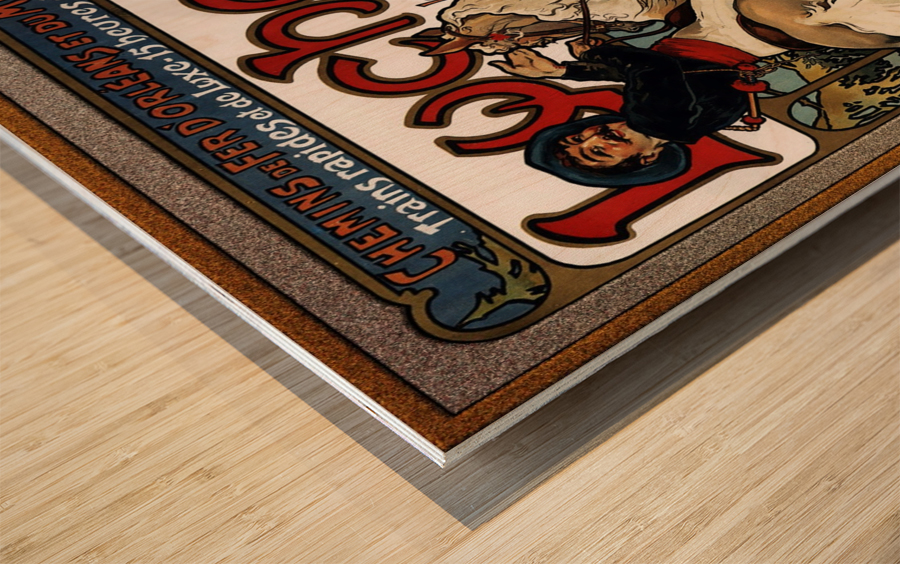 Luchon by Alphonse Mucha Wood print