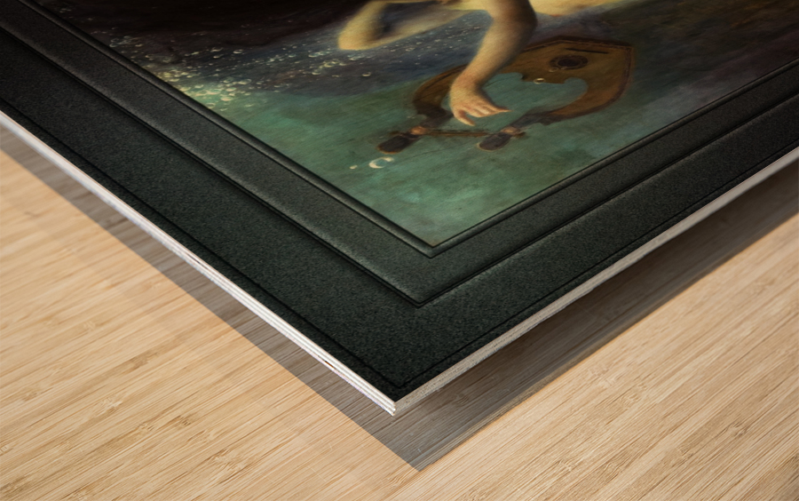 Death of Sappho by Charles Amable Lenoir Old Master Reproduction Wood print