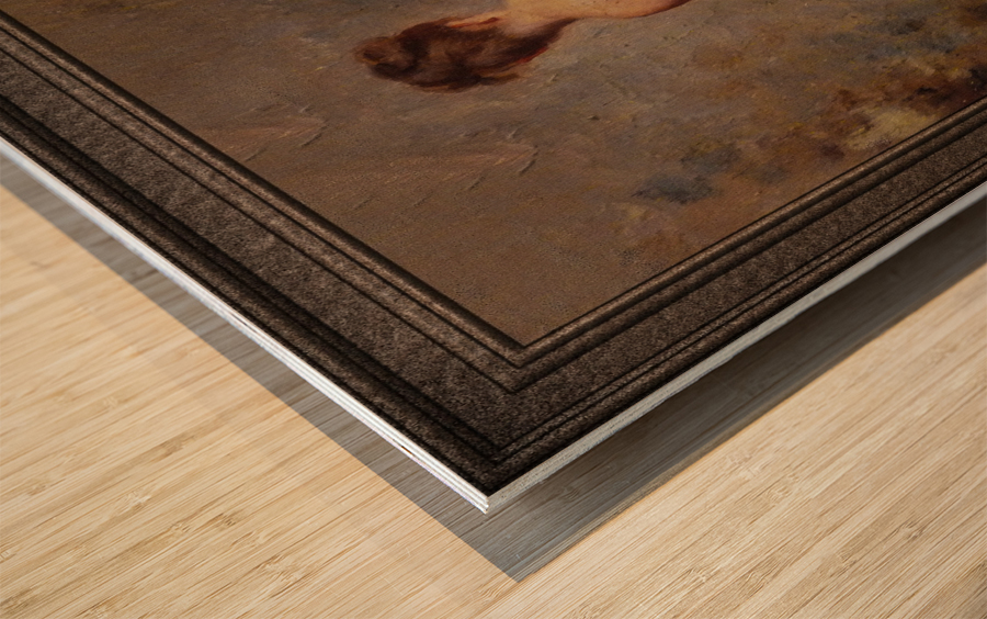 The Bather by Charles Joshua Chaplin Classical Fine Art Reproduction Wood print