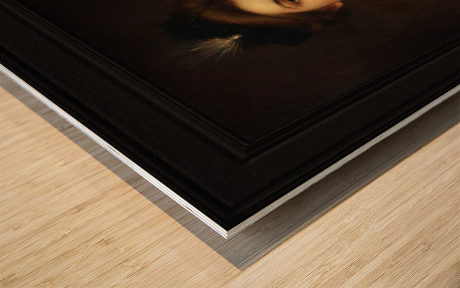 Woman In A Red Embroidered Shawl by Albert Lynch Classical Fine Art Reproduction Wood print