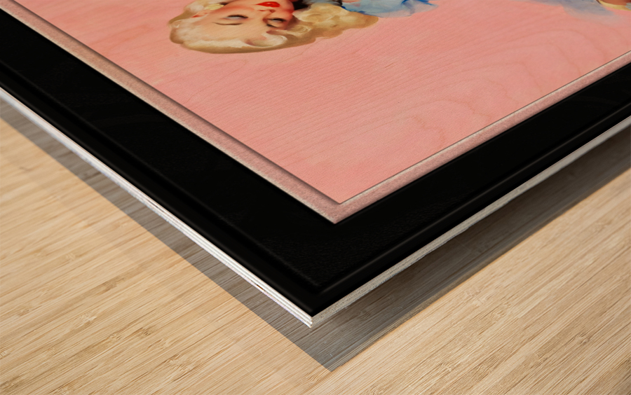 Denise Pur-r-rty Pair by Gil Elvgren Classic Xzendor7 Old Masters Reproductions Wood print