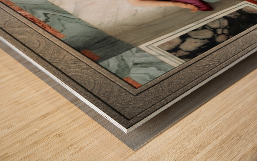 The Day Dream by John William Godward Remastered Xzendor7 Classical Fine Art Old Masters Reproductions Wood print