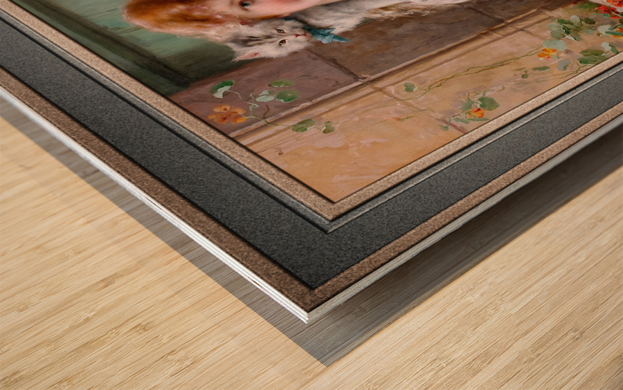 Best Friends by Emile Vernon Vintage Art Xzendor7 Old Masters Reproductions Wood print