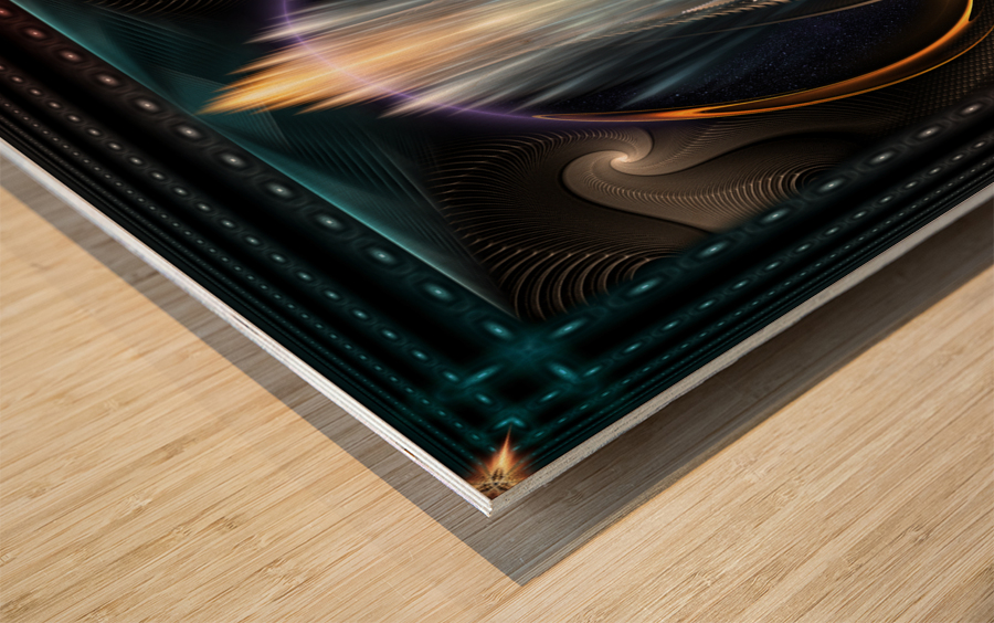 Imperial View Fractal Art Composition by Xzendor7 Impression sur bois