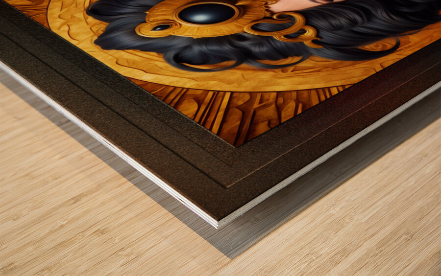 Tula The Mystic Mesmerizing AI Concept Art Portrait by Xzendor7 Wood print