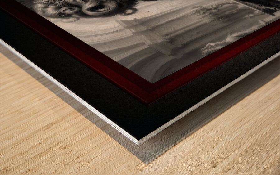 Portrait Illustration Of Lady Orthworth Captivating AI Concept Art by Xzendor7 Wood print