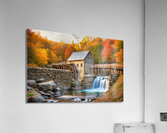 Old Mill Stream in the Fall Acrylic Print
