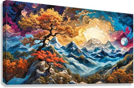 Fractal Skies Canvas Print
