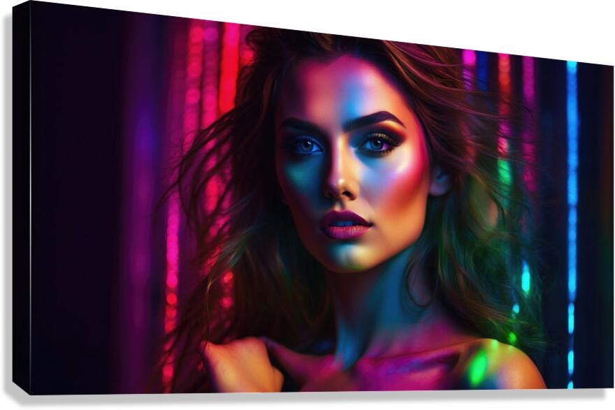 015 Gel Portrait Canvas Print