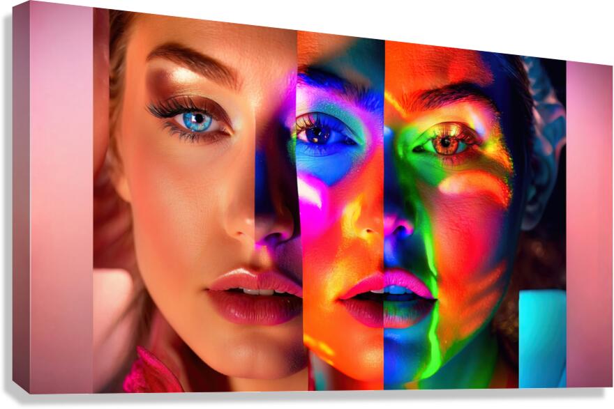 004 Gel Portrait Canvas Print