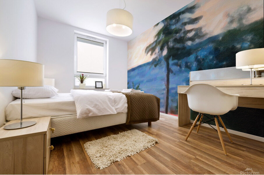 Canoe Tree Mural print