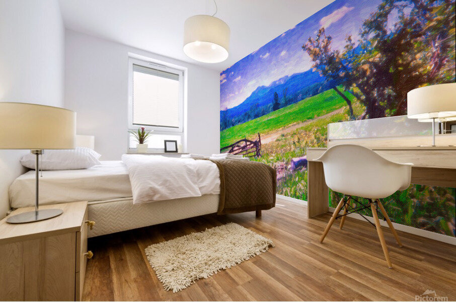 kathadin farm Mural print