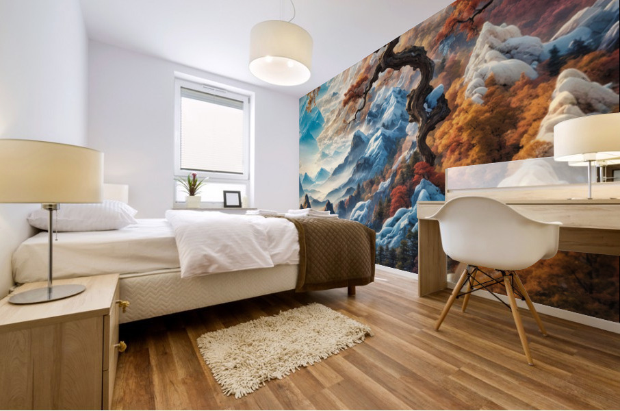 Path to Serenity Now Mural print