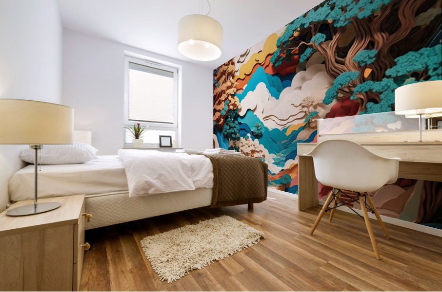 Red Canyon Mural print