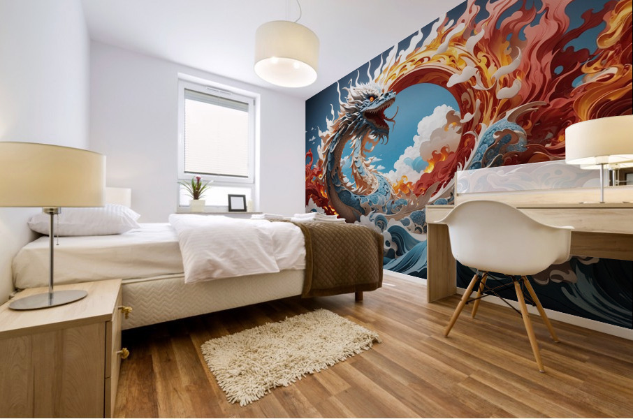 Paper Dragon No6 Mural print