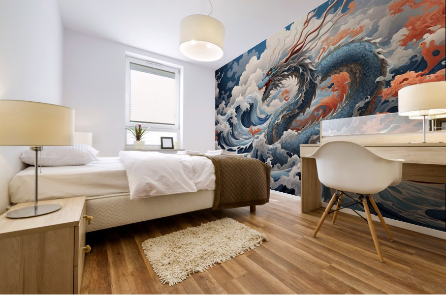Paper Dragon No5 Mural print