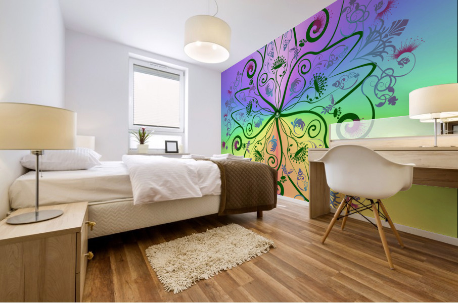 Mandala 017 Mural print
