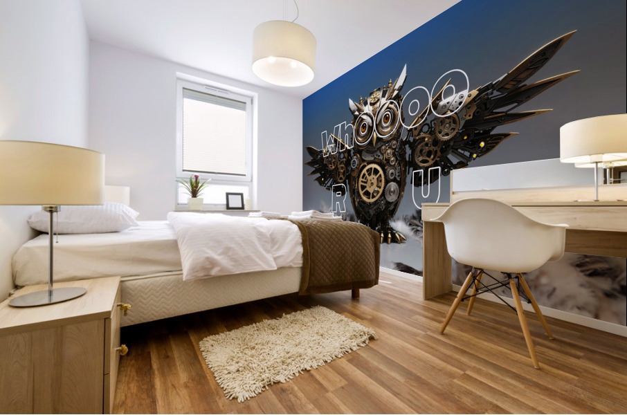 Mech Owl 2 Mural print