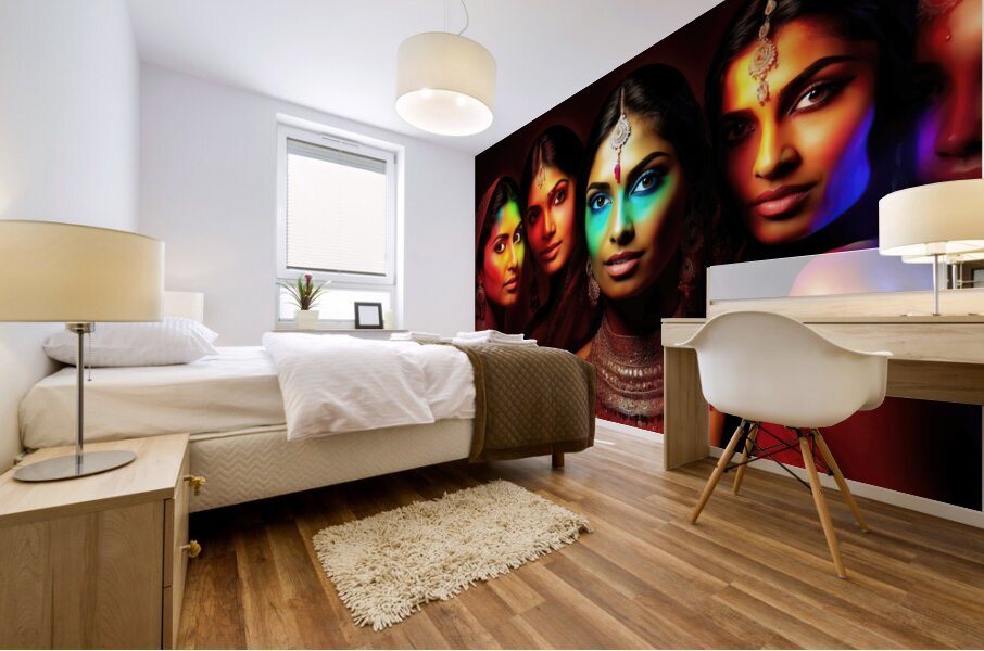 009 Gel Portrait Mural print