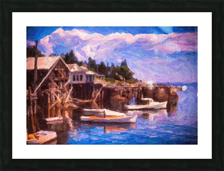 Coast Docks Picture Frame print