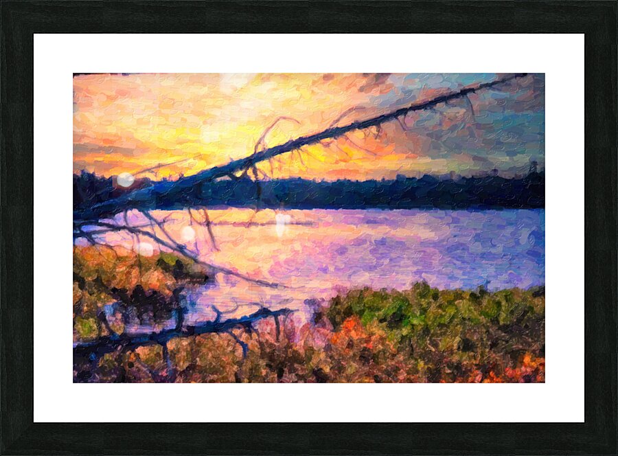 Deadwood Sunset Picture Frame print