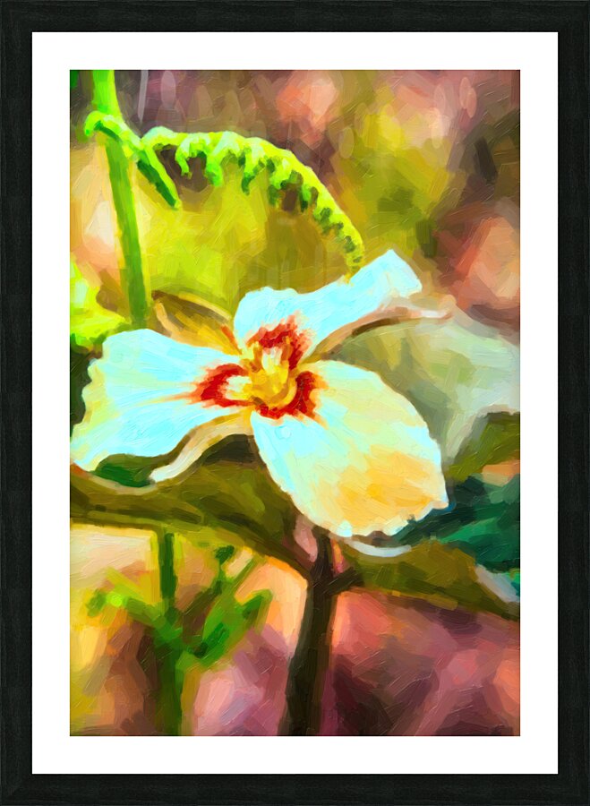 Trillium one Picture Frame print