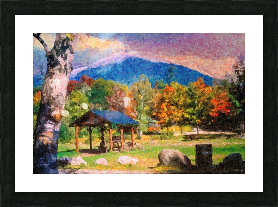 Katahdin Stream Rest Area Picture Frame print