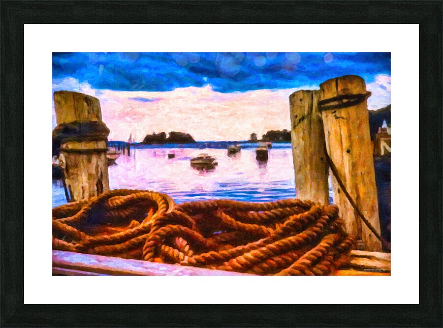 Sea Rope Picture Frame print