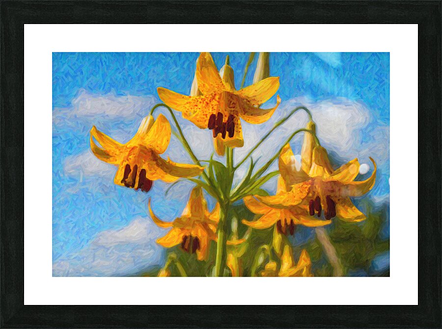 Yellow Bells Picture Frame print