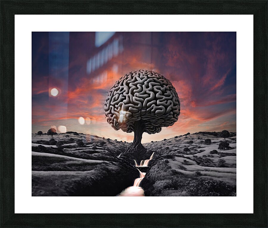 Spinal Stream final Picture Frame print
