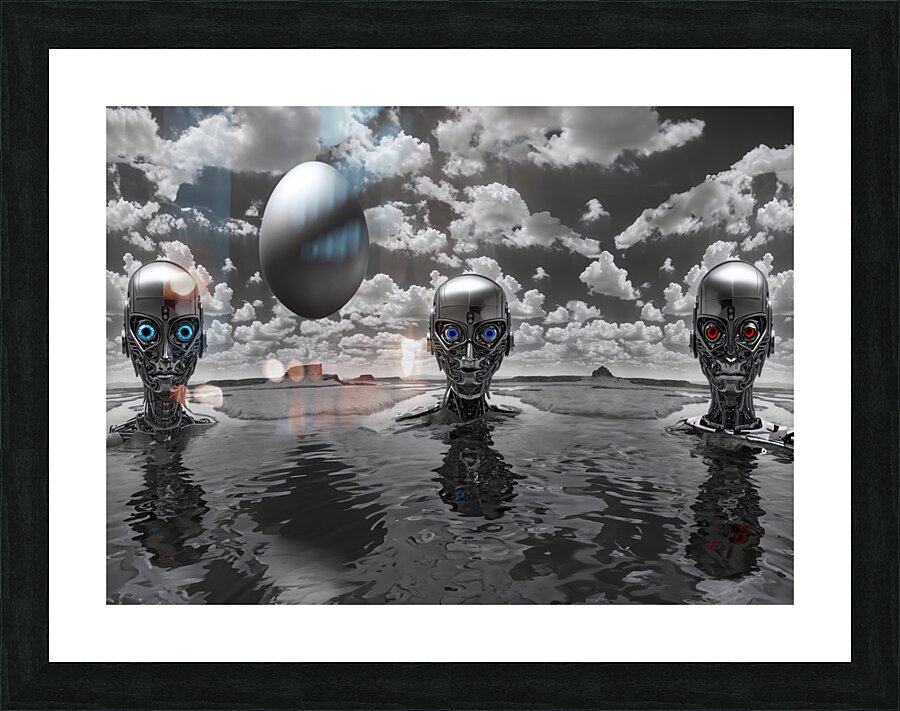 Alien Mercury Bath Final Picture Frame print