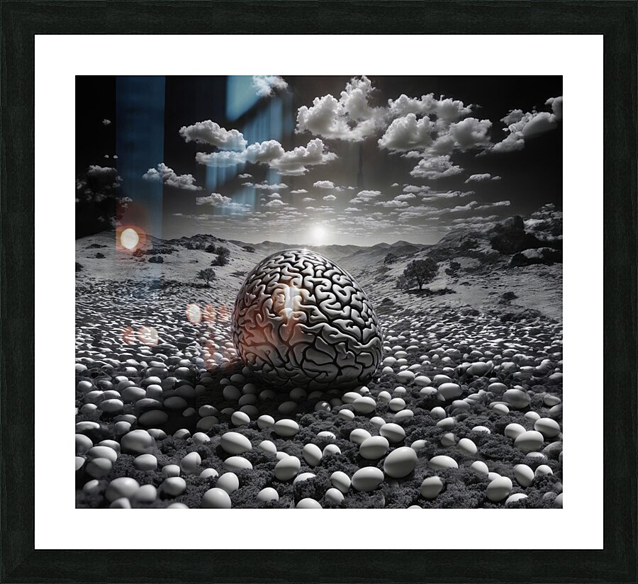 Egghead Final Picture Frame print
