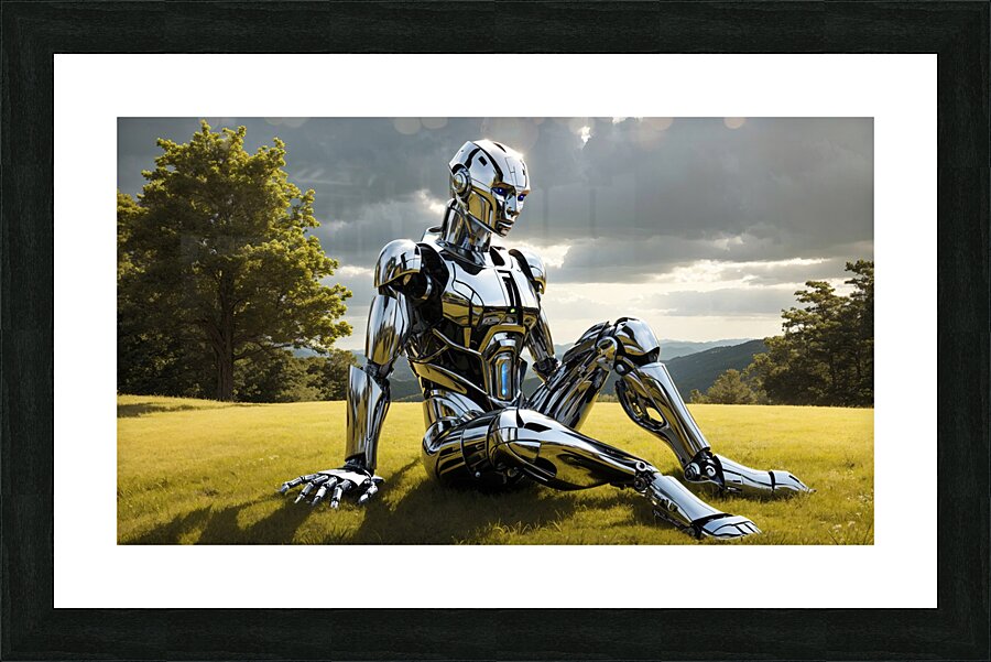 Chrome Thoughts Final Picture Frame print