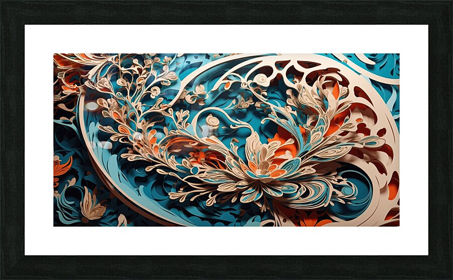 Paperlace No1 Picture Frame print