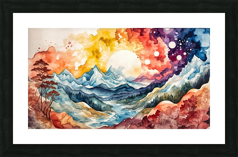 Moon River Picture Frame print