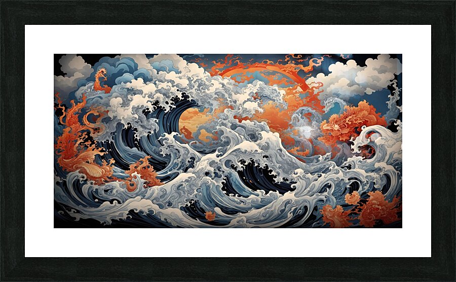 Tsunami No1 Picture Frame print