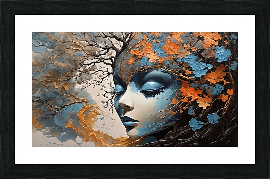 Mother Impasto Picture Frame print